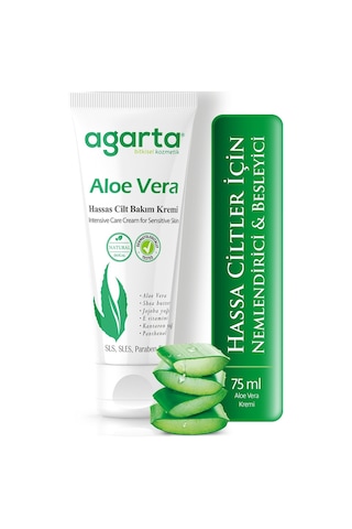 Agarta Doğal Aloe Vera Nemlendirici Cilt Kremi 75 ML