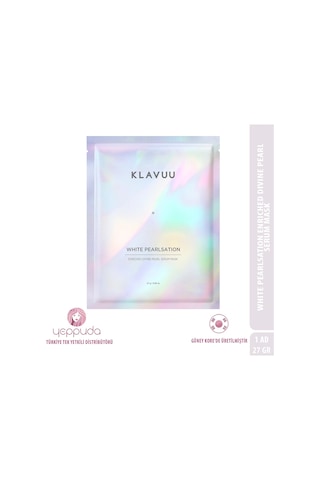 Klavuu White Pearlsation Enriched Divine Pearl Serum Mask - İnci Özlü Aydınlatıcı, Nemlendirici Ve Kırışıklık Karşıtı Kağıt Yüz Maskesi