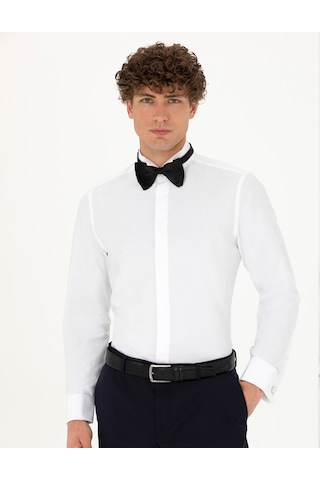Pierre Cardin Erkek Beyaz Smokin Gömlek 50277752-vr013 Beyaz