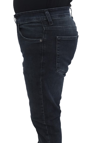 Hacker Denim Hacker Dmctekstil Erkek 1013 Yüksek Bel Rahat Kesim Boru Paça Jean Pantolon Koyu Lacivert