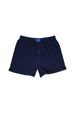 Tutku 0117 Penye Düğmeli Düz Erkek Boxer 6'lı