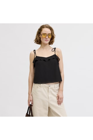 Jack & Jones Kadin V Yaka Kolsuz Üst - Lana - 12294603 Siyah
