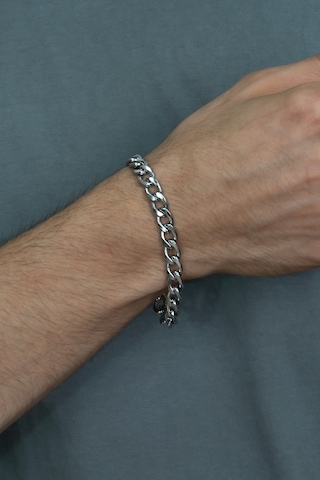 Gurmet Paslanmaz Çelik Erkek Bileklik Kalın Zincir 8 Mm Eck18B