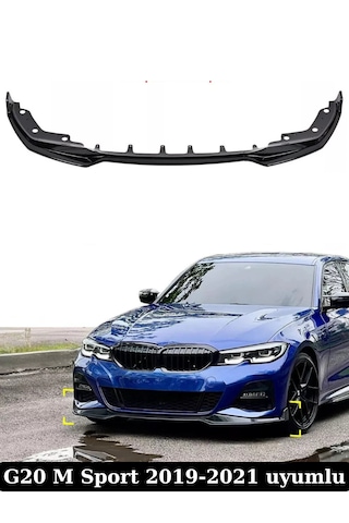 Bmw G20 Ön Lip G20 Piano Black Ön Tampon Eki Lip