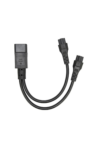 Springsun C14 Erkekden Çift C5 Dişize Iec320 Güç Kablosu - 32cm, 10a, Pvc, Dizüstü Bilgisayar, Monitör, Yazıcı Ve Diğer Cihazlar İçin Jd3150-1