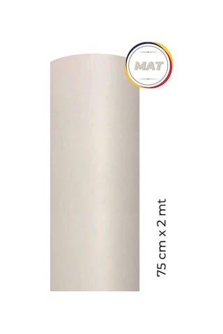 Mat Beyaz Kendinden Yapışkanlı Kaplama Folyosu 75 Cm X 2 Mt