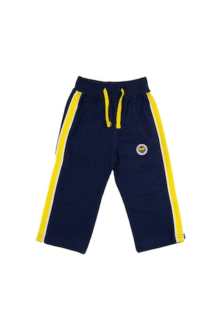 Fenerium Fenerbahçe Lisanslı Sarı Lacivert Bebek Eşofman Alt Lacivert