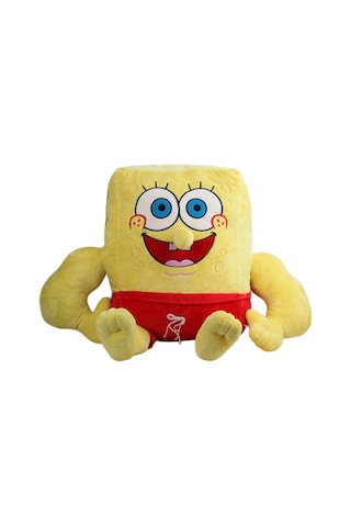 İthal Kumaş Renkli 3 Boyutlu Sünger Bob Figür Peluş Oyuncak Çeşitleri Uyku & Oyun Arkadaşı Dev 70 Cm 001