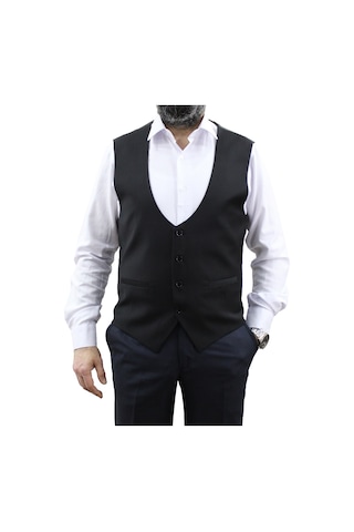 Mentor Regalo Büyük Beden Yelek Siyah 50173