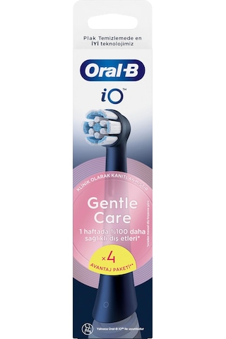 Oral-b İo Gentle Care Siyah Diş Fırçası Yedek Başlığı 4 Adet