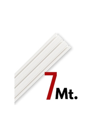 Tümray 3 Raylı Korniş Perde Rayı Kaliteli Sağlam Ambalaj 7 Metre