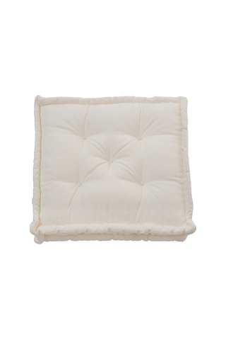 Fransız Yer Minderi 60x60 Puf Krem Krem
