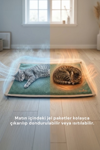 4 Mevsim Sıcak Ya Da Soğuk Kullanılabilir Kedi, Köpek Matı