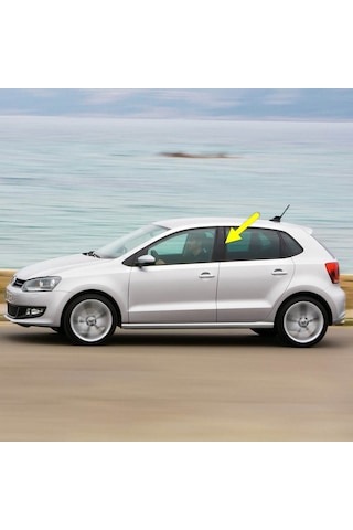Vw Polo 2010-14 Sol Kapı Orta B Direği Kaplaması Siyah 6r4853289a