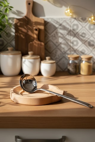 Snippy Boon - Tezgah Üstü Kirli Kaşıklık Kepçe Kaşık Altlığı Soft Ahşap