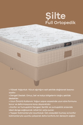 Full Ortopedik Bambu Sünger Yatak Pedi Yatak Şiltesi Yer Yatağı Çift Kişilik