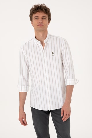 U.s. Polo Assn. Erkek Dokuma Gömlek 2105165 Vizon