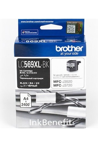 Brother Lc569xlbk Siyah Mürekkep Kartuş 2400 Sayfa