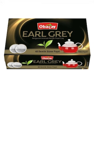 Earl Grey Bergamot Aromalı Demlik Poşet Çay 48x3,2 Gr.