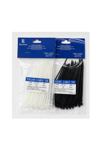 Rastona Kablo Bağı 4,8x450 Mm 5 Paket Siyah - Beyaz Karışık Renk