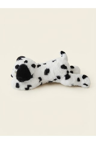 Peluş Yatan Dalmaçyalı Köpek-50 Cm Siyah-beyaz