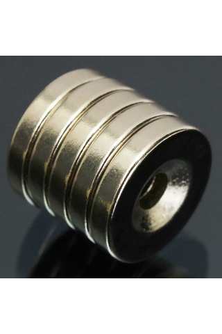 10 Adet 15Mm X 10-5Mm X 5Mm Havşa Delikli Güçlü Neodyum Miknatis