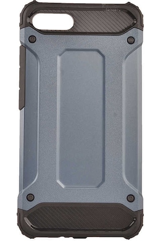 Noktaks - Asus Zenfone 4 Max Zc554kl Uyumlu - Kılıf Çift Katman Koruyucu Crash Military Tank Kılıf - Mavi Mavi