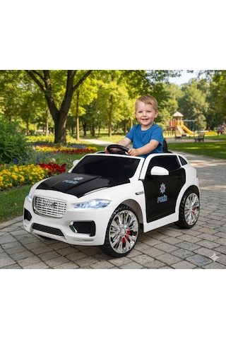 Freebebek Jaguar 12 Volt Kumandalı Akülü Araba Polis