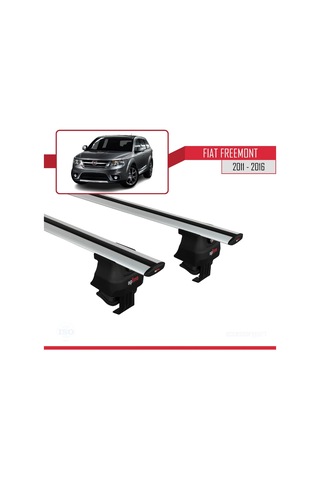 Fiat Freemont 2011-2016 Arası İle Uyumlu Ace-4 Ara Atkı Tavan Barı Gri