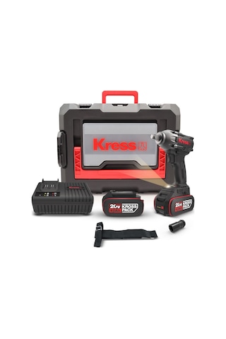 Kress KUB30.2 20 V/4.0 AH Li-ion Çift Akülü 300NM Kömürsüz Şarjlı Somun Sıkma