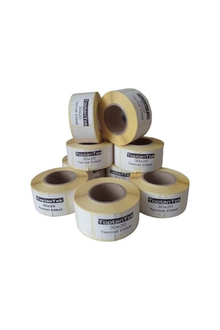 30X20 TERMAL ETİKET TOPLAM 8 RULO 8000 ADET (TAM METRAJ)