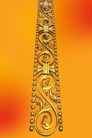 Saray Tavan Kahve 10 cm Alın Bandı-Bordür 10*100 cm