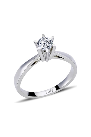 Lova G 0,40 Karat Pırlanta Tektaş Yüzük - HRD Sertifikalı