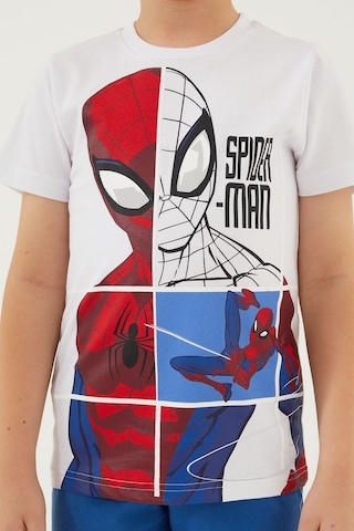 Spiderman Hero Man Beyaz Erkek Çocuk Kapri Takım Beyaz