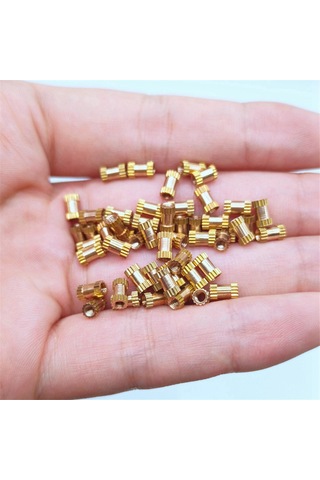 Nayomiglow 520 Adet M2 M2.5 M3 Metrik Dişi Dişli Yivli Pirinç Dişli Ekleme Gömülü Somun Çeşitleri Kiti Diğer