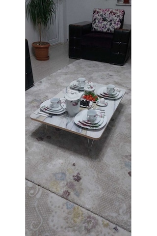 Yeni Model Dikdörtgen Yer Sofrası 70 120 Ahşap