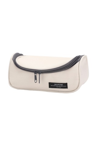 Tuomeng Yeni Kore Tarzı Basit Düz Renk Büyük Kapasiteli Çok Fonksiyonlu Yastık Kalem Kutusu