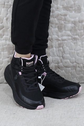 U.s. Polo Assn. Rgerrard Hı Wmn Rahat Waterproof Outdoor Kadın Bot Siyah - Pembe