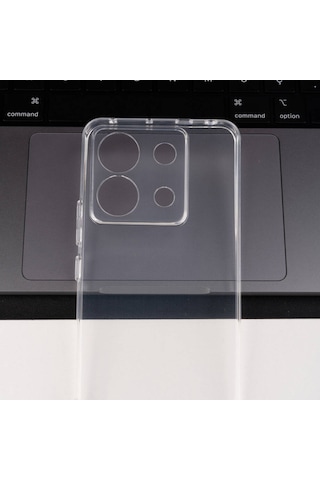 Xiaomi Redmi Note 13 Pro 5g Kılıf Darbe Önleyici Anti Shock Özellikli Kamera Korumalı 2mm Silikon Erd Şeffaf