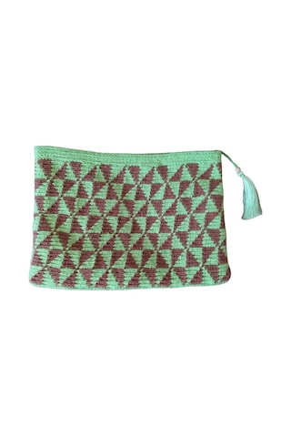 El&Ma El Örgüsü Wayuu Clutch Çanta (30 cm x 21 cm)