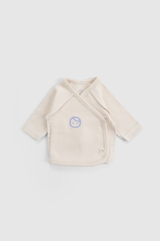 Ters Dikişli Organik Pamuk Ekru Prematüre Hastane Çıkış Seti 10'lu Ekru