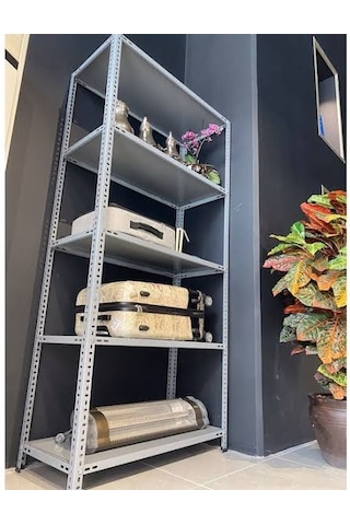 43x93 5 Katlı Çelik Raf & Depo Rafı & Ardiye Rafı & İstif Rafı