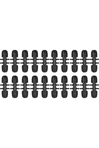 Ximistore9 Kkmoon Damlama Sulama Bağlantısı, 5/8 İnç'ten 1/4 İnç'e 6 Yollu Adaptör, 16mm'den 7mm'ye, 20 Adet