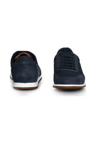 Tuna Hakiki Nubuk Deri/tekstil Lacivert Erkek Sneaker Ayakkabı - X241336 Lacivert