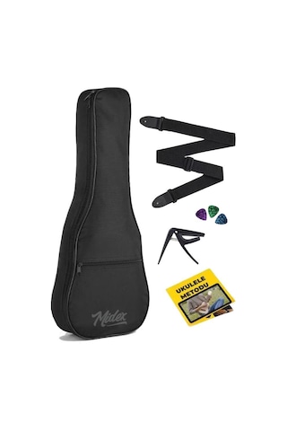 Midex Cs-21a Soprano Ukulele Kılıfı Askı Capo Pena