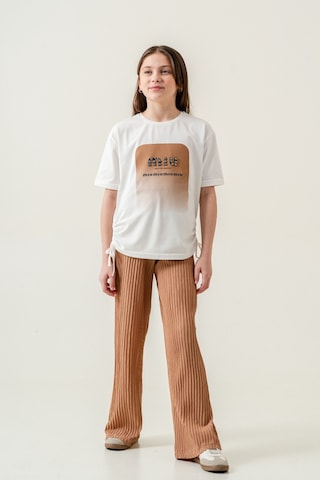 Kız Çocuk Mıu Taşlı İkili Dokuma Takım G-7276 Vizon