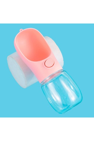 450 Ml Taşınabilir Butonlu Evcil Hayvan Suluğu 5224