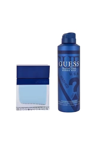 Guess Seductive Homme Blue Edt 50 Ml+deodorant 226 Ml Erkek Parfüm Seti Odunsu