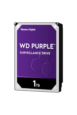Wd Purple, Wd10purz, 3.5&amp Quot 1tb, 64mb, 5400 Rpm, 7/24 Güvenlik, Hdd
