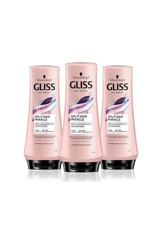 Gliss Split Hair Miracle Saç Kremi 360 ML x 3 Adet